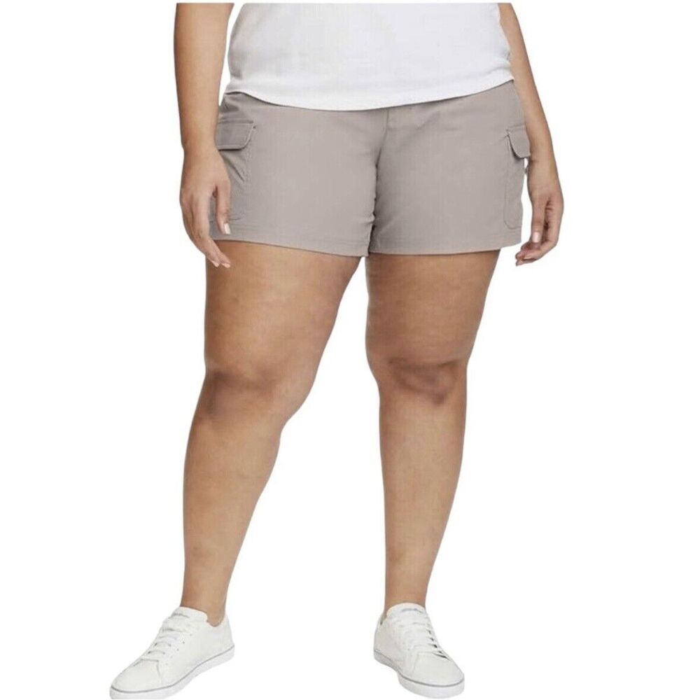 Eddie Bauer Summer Trail Tan Cargo Shorts Hiking Women's Size 16